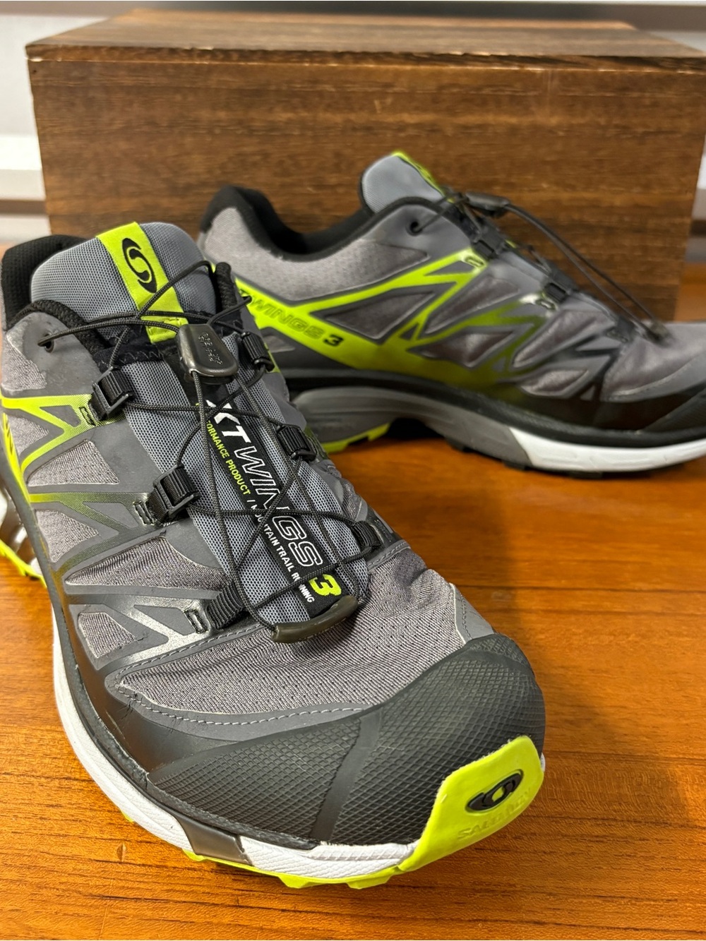 Salomon Men XT-Wings 3 Gray Running Lifestyle Shoe 355487 Size 10.5
